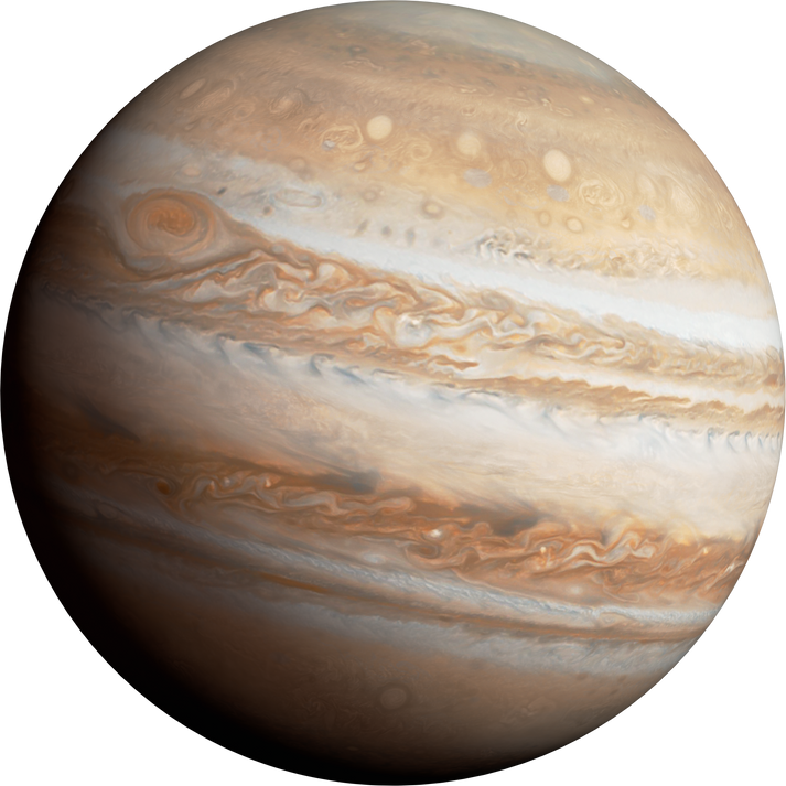 isolated realistic Jupiter illustration
